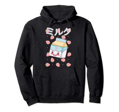 Strwaberry Aesthetic Japanese Anime Hoodie - Streetwear Style for Adults - T-Shirt, Sweatshirt, Hoodie