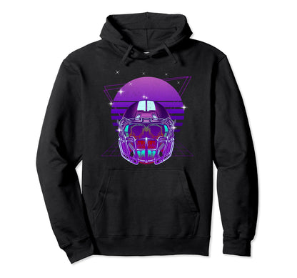 Synthwave Vaporwave Sunset Skull Hoodie - Minimalist Print for Adults - T-Shirt, Sweatshirt, Hoodie