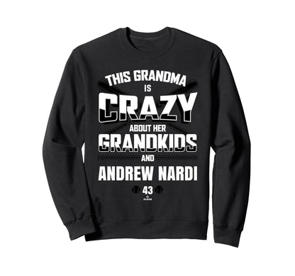 Grandma Crazy Andrew Nardi Miami Sweatshirt - Novelty Apparel Unisex - T-Shirt, Sweatshirt, Hoodie