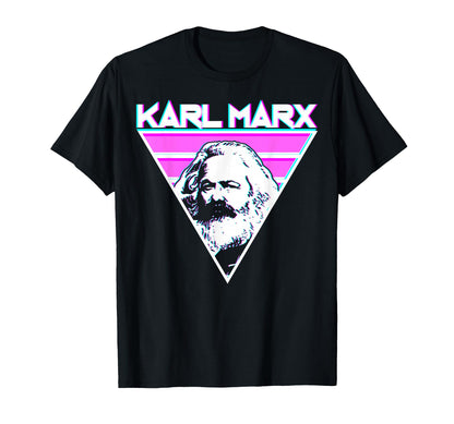 Karl Marx Communism Communist Vaporwave T-Shirt - Novelty Apparel Unisex - T-Shirt, Sweatshirt, Hoodie