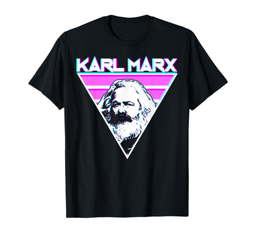 Karl Marx Communism Communist Vaporwave T-Shirt - Novelty Apparel Unisex - T-Shirt, Sweatshirt, Hoodie