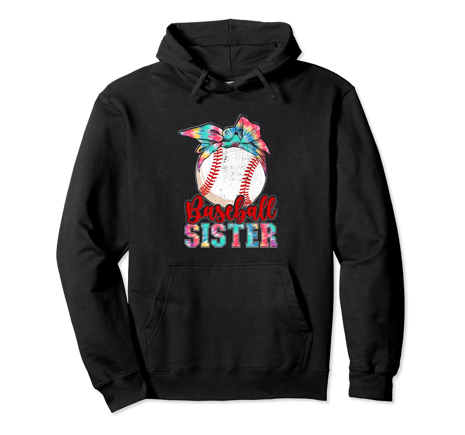 Baseball Sister Funny Sporty Hoodie - Graphic Print Unisex - T-Shirt, Sweatshirt, Hoodie