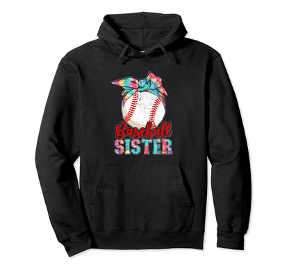 Baseball Sister Funny Sporty Hoodie - Graphic Print Unisex - T-Shirt, Sweatshirt, Hoodie