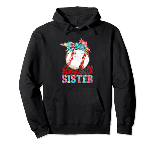 Baseball Sister Funny Sporty Hoodie - Graphic Print Unisex - T-Shirt, Sweatshirt, Hoodie