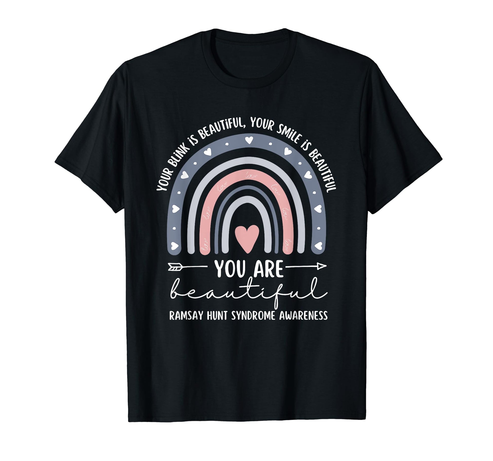 Ramsay Hunt Syndrome Awareness T-Shirt - Casual Everyday Wear for Adults - T-Shirt, Sweatshirt, Hoodie