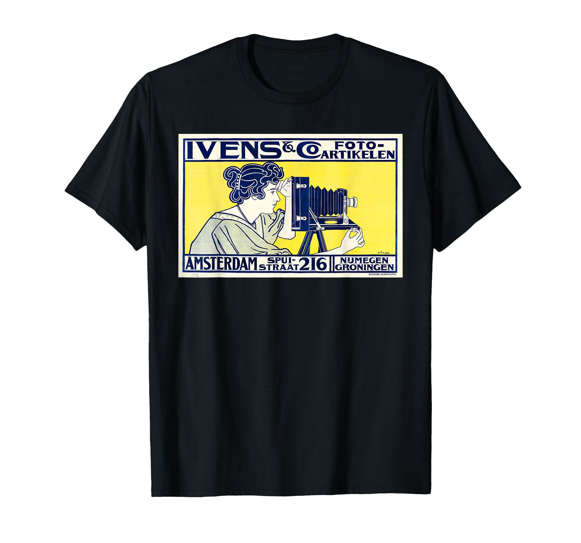Art Nouveau Dutch Amsterdam T-Shirt - Fun Novelty Design for Adults - T-Shirt, Sweatshirt, Hoodie
