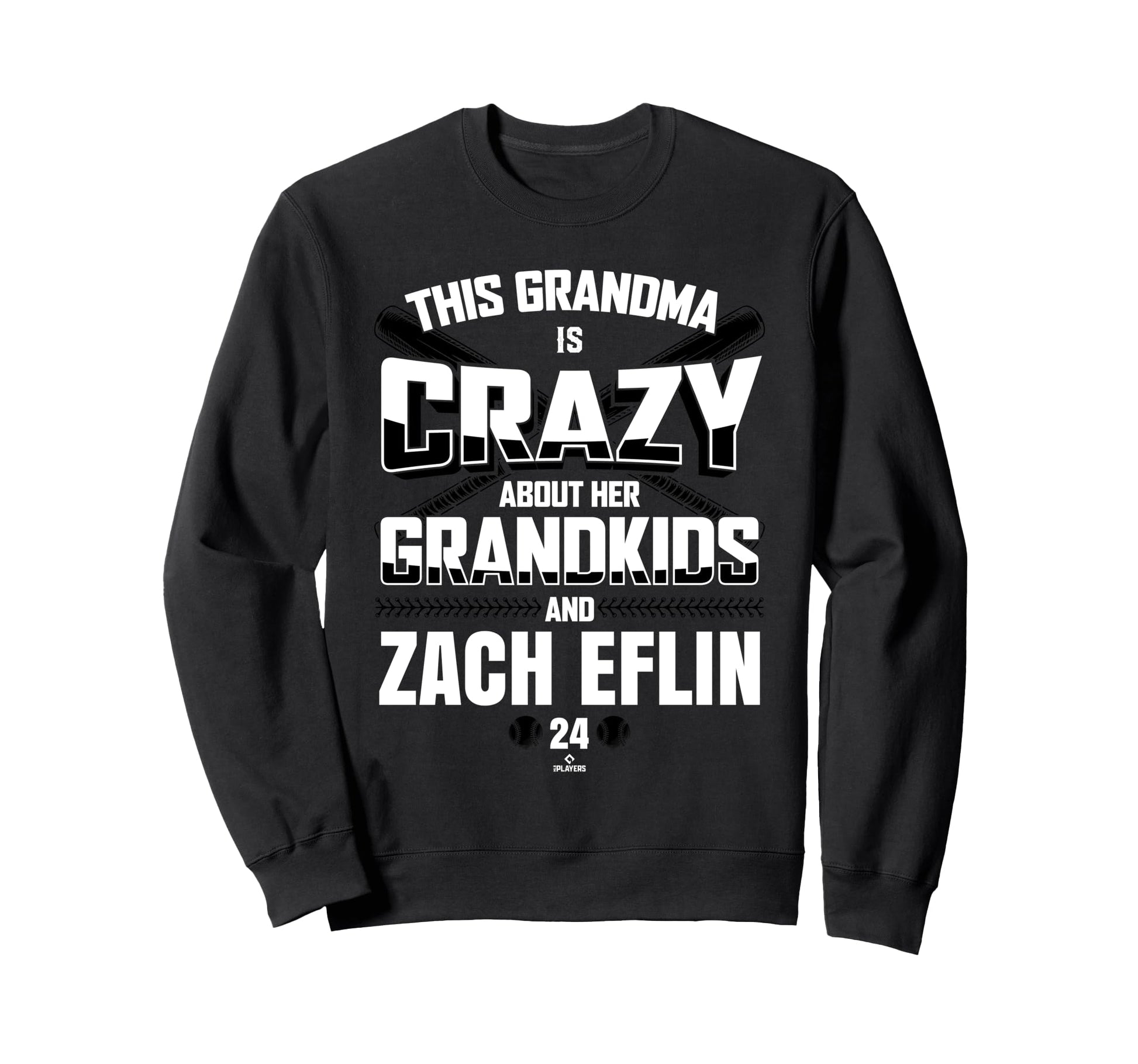 Grandma Crazy Zach Eflin Baltimore Sweatshirt - Unique Graphic for Adults - T-Shirt, Sweatshirt, Hoodie