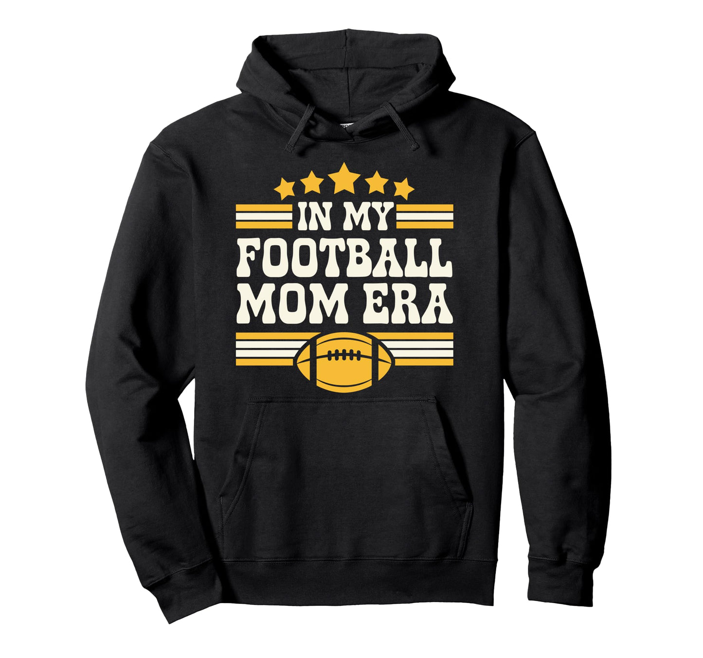 My Football Mom Era Groovy Football Hoodie - Aesthetic Graphic Men Women - T-Shirt, Sweatshirt, Hoodie