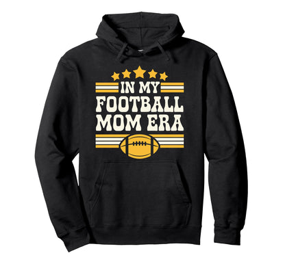 My Football Mom Era Groovy Football Hoodie - Aesthetic Graphic Men Women - T-Shirt, Sweatshirt, Hoodie