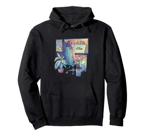 Anime Gamer Vaporwave Aesthetic Hoodie - Aesthetic Graphic for Adults - T-Shirt, Sweatshirt, Hoodie