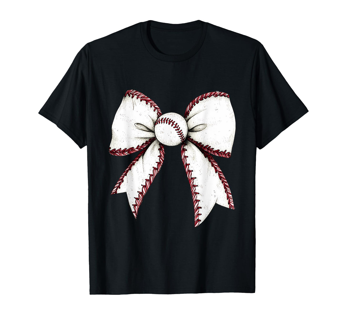 Baseball Coquette Bow Baseball Mom T-Shirt - Custom Art Print Men Women - T-Shirt, Sweatshirt, Hoodie