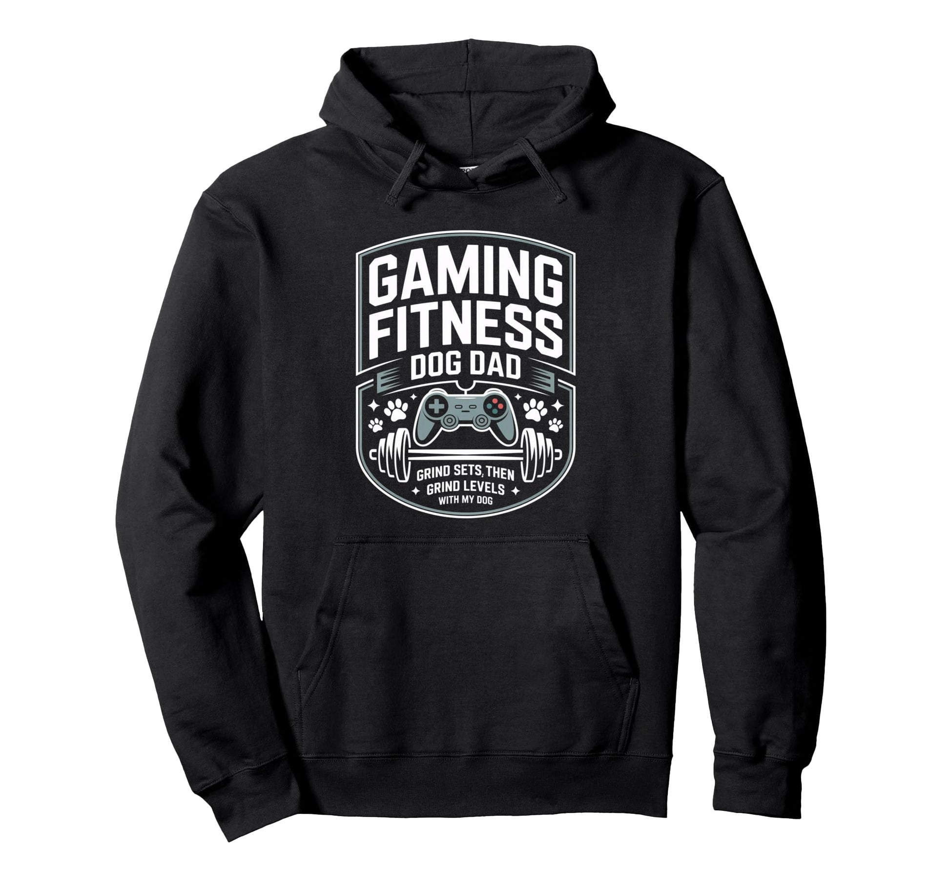 Gaming Fitness Dad Grind Sets Then Hoodie - Unique Graphic Men Women - T-Shirt, Sweatshirt, Hoodie