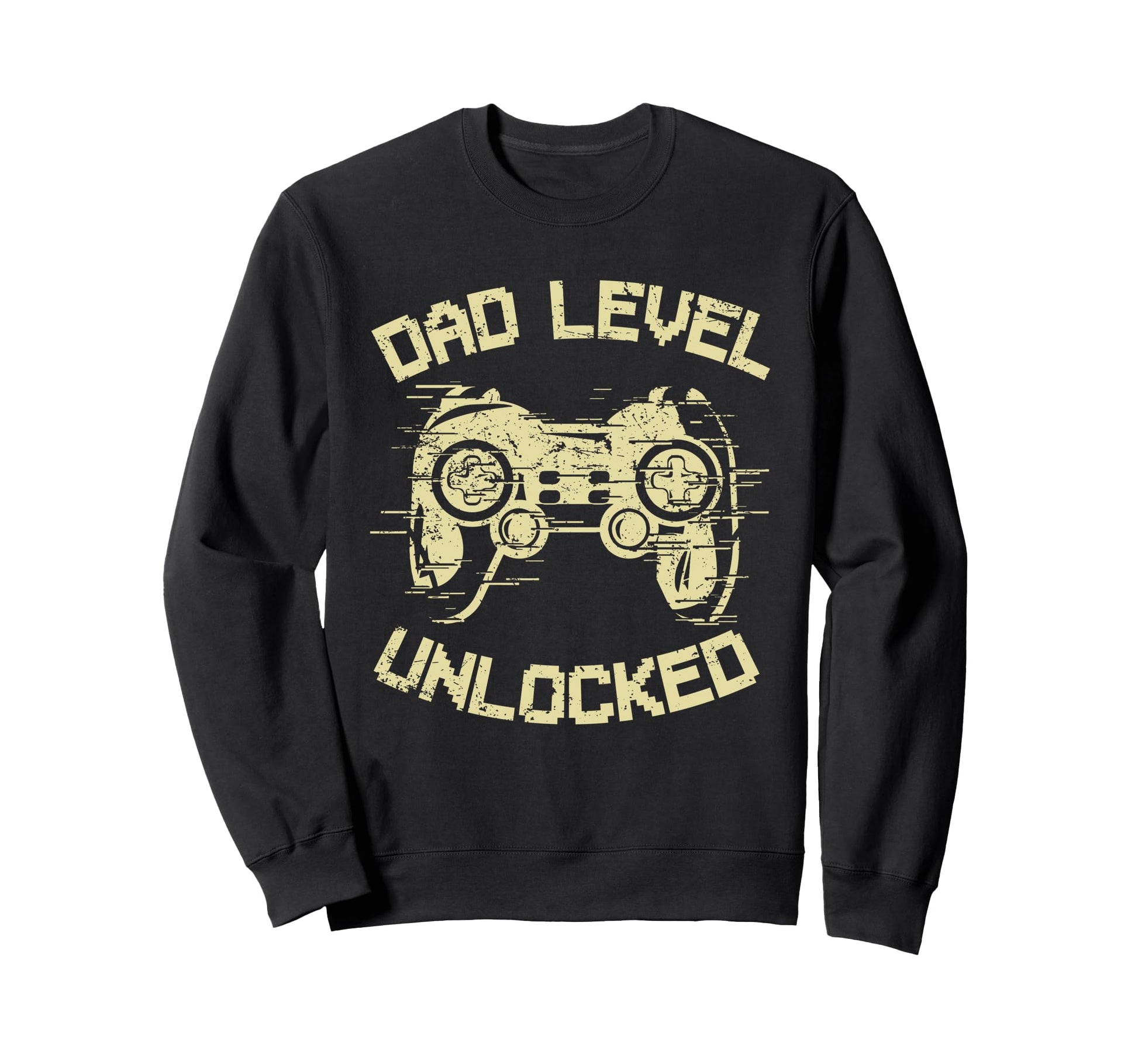Dad Level Unlocked Gaming Controller Sweatshirt - Novelty Apparel Unisex - T-Shirt, Sweatshirt, Hoodie