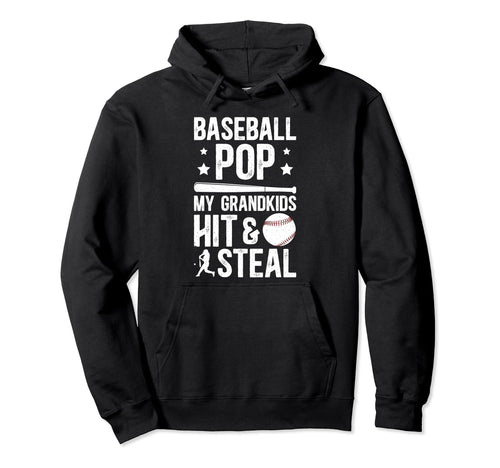 Baseball Pop Funny Grandpa Pop Hoodie - Streetwear Style Men Women - T-Shirt, Sweatshirt, Hoodie