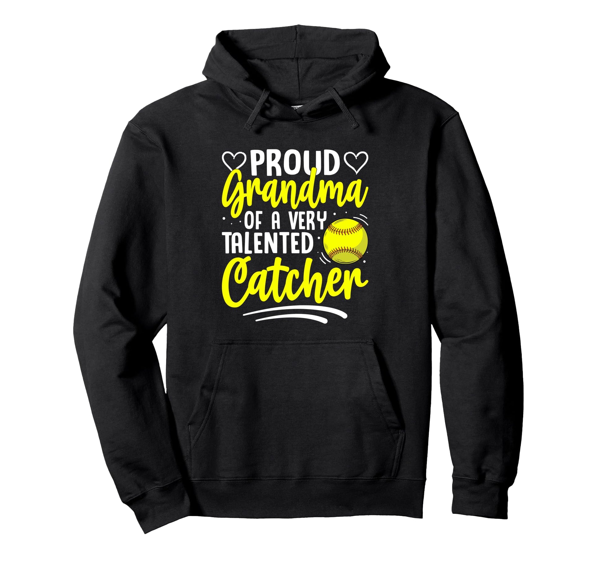 And Funny Grandma Catcher Sports Player Hoodie - Graphic Print Men Women - T-Shirt, Sweatshirt, Hoodie
