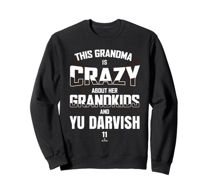 Grandma Crazy Yu Darvish San Sweatshirt - Custom Art Print for Adults - T-Shirt, Sweatshirt, Hoodie