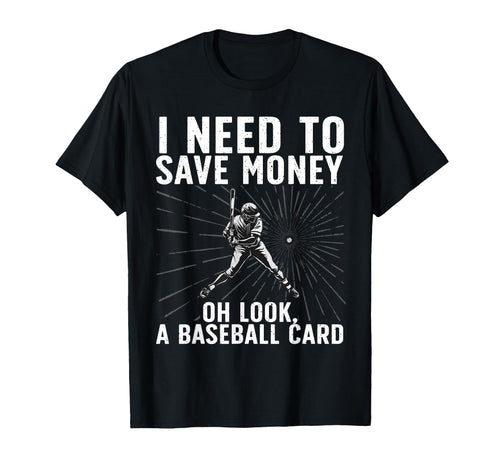 Baseball Card Baseball Card Collecting T-Shirt - Minimalist Print Men Women - T-Shirt, Sweatshirt, Hoodie