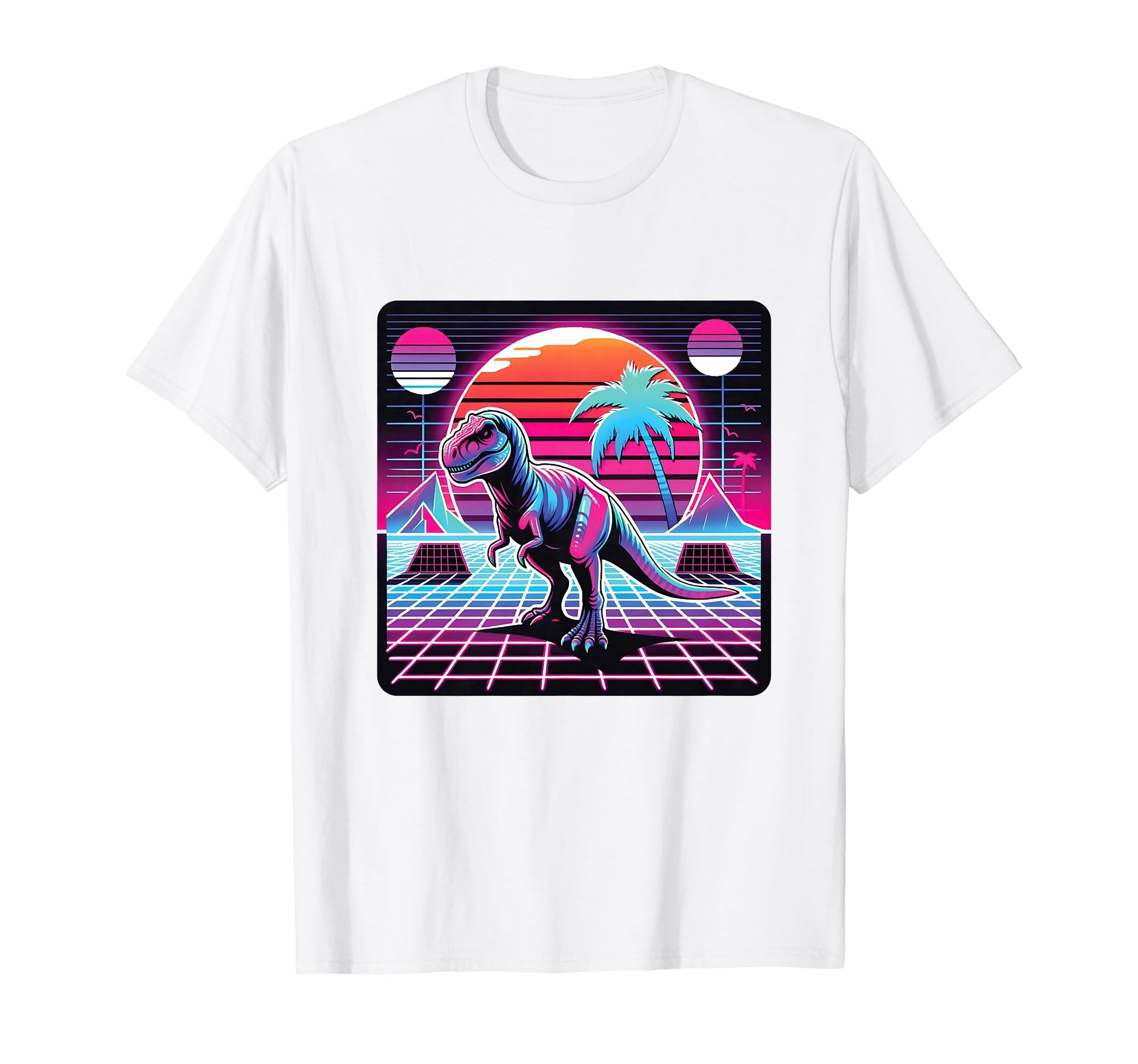 Retrowave Synthwave Aesthetic T-Shirt - Custom Art Print for Adults - T-Shirt, Sweatshirt, Hoodie