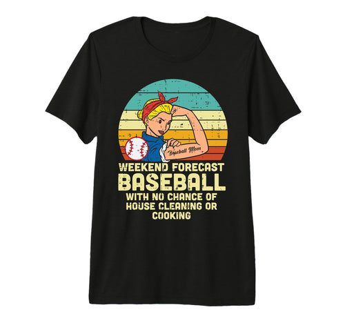 Strong Weekend Forecast Mom Baseball Mama T-Shirt - Unique Graphic Unisex - T-Shirt, Sweatshirt, Hoodie