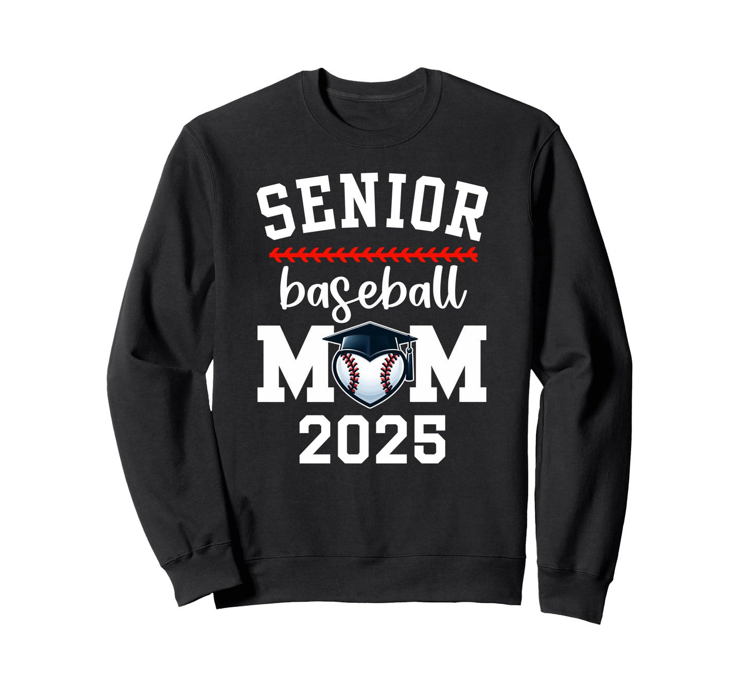 Proud Baseball Mom Senior Mom Sweatshirt - Casual Everyday Wear Men Women - T-Shirt, Sweatshirt, Hoodie