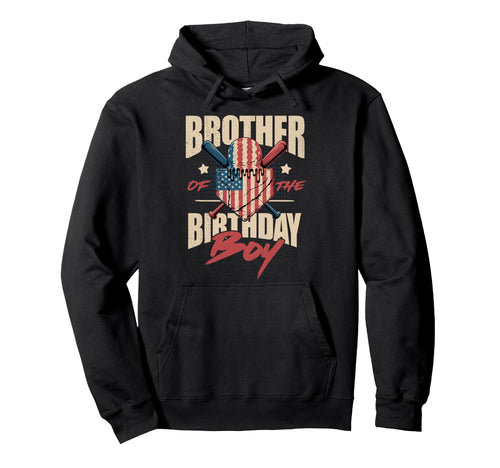 Brother Birthday Matching Baseball Hoodie - Aesthetic Graphic Unisex - T-Shirt, Sweatshirt, Hoodie