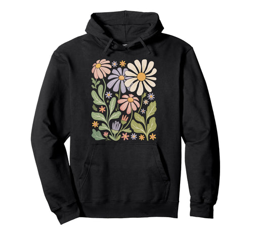 Wildflowers Flowers Pattern Summer Hoodie - Fun Novelty Design Unisex - T-Shirt, Sweatshirt, Hoodie
