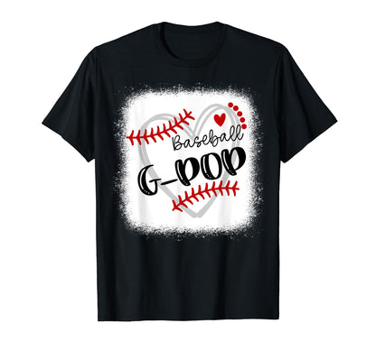 Personalized Baseball Heart G Pop T-Shirt - Aesthetic Graphic for Adults - T-Shirt, Sweatshirt, Hoodie