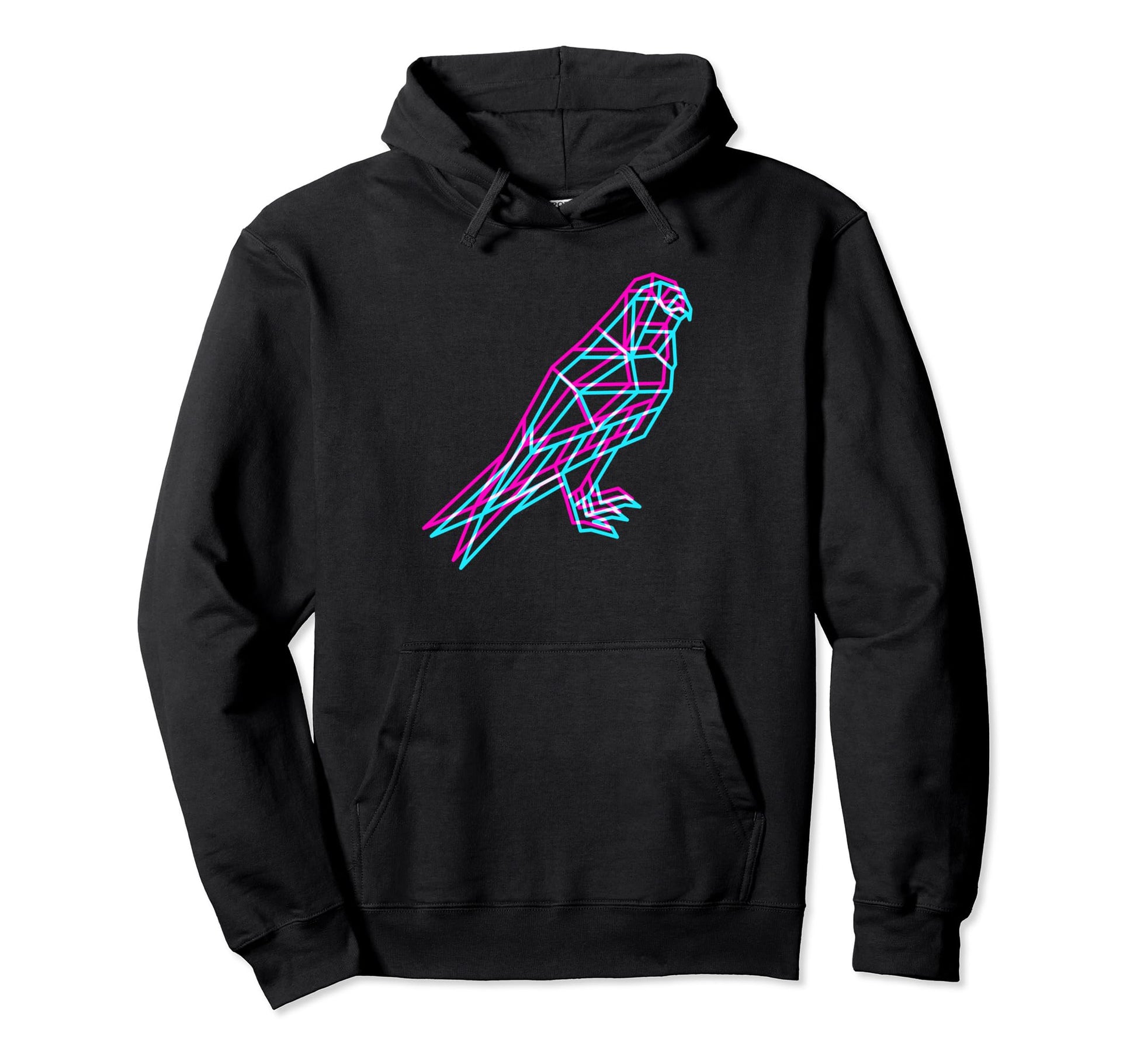 Aesthetic Polygon Bald Eagle Soft Hoodie - Casual Everyday Wear for Adults - T-Shirt, Sweatshirt, Hoodie