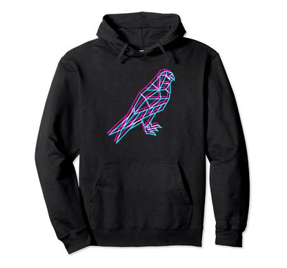 Aesthetic Polygon Bald Eagle Soft Hoodie - Casual Everyday Wear for Adults - T-Shirt, Sweatshirt, Hoodie