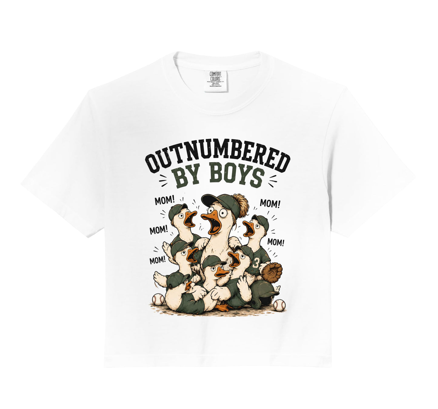 Outnumbered Funny Mama Mom Goose T-Shirt - Trendy Graphic for Adults - T-Shirt, Sweatshirt, Hoodie