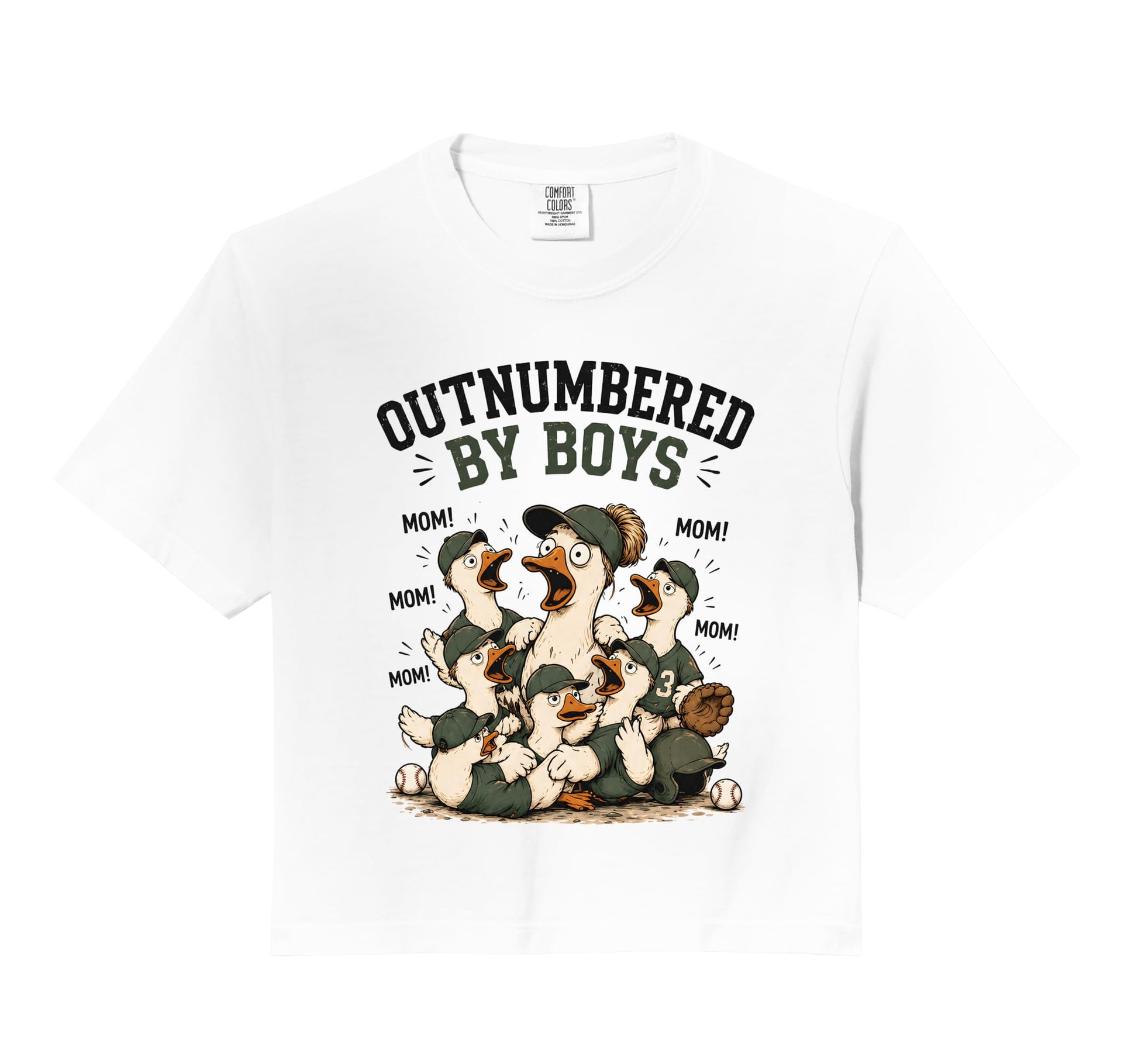 Outnumbered Funny Mama Mom Goose T-Shirt - Trendy Graphic for Adults - T-Shirt, Sweatshirt, Hoodie