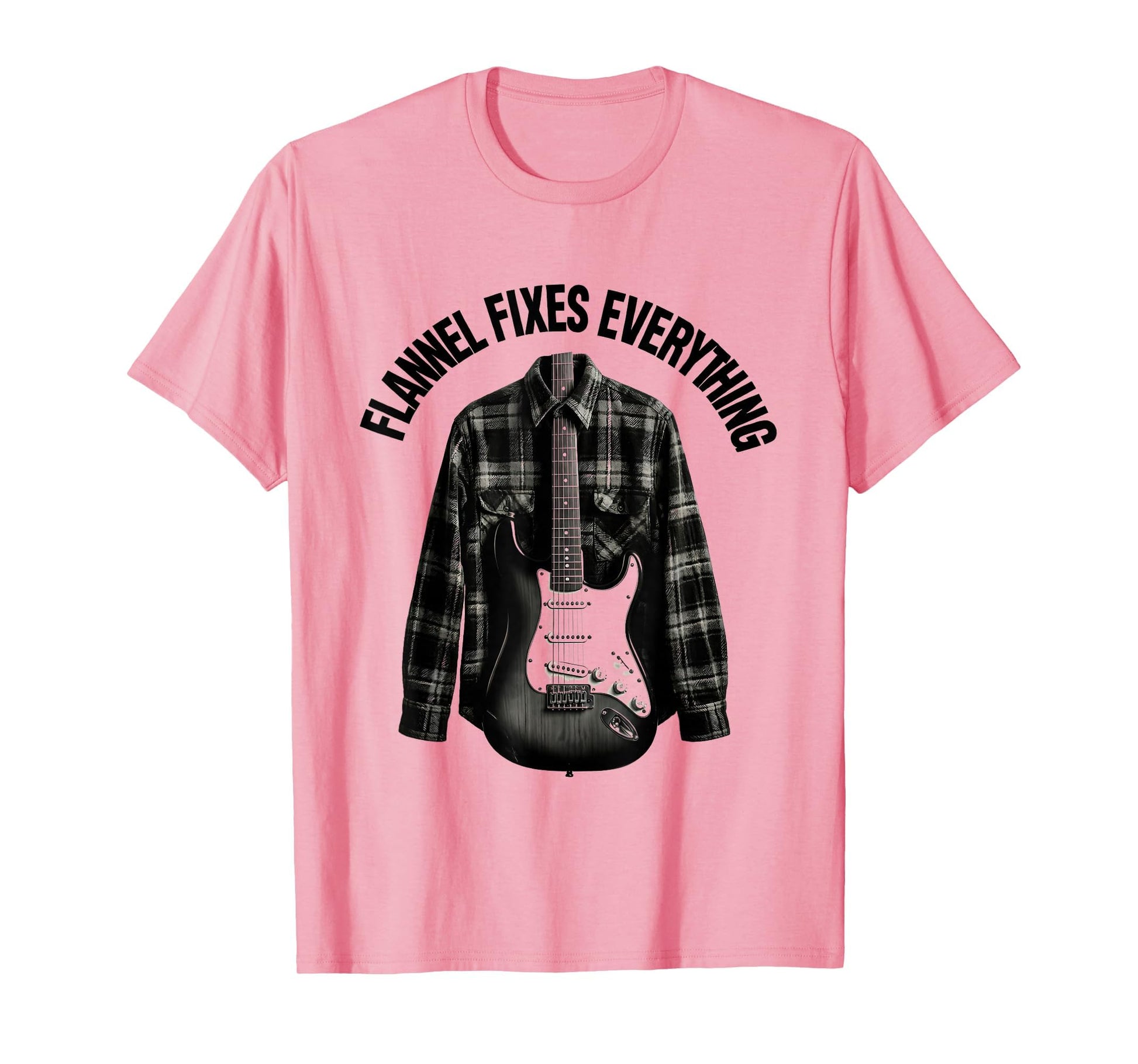 Flannel Fixes Everything Grunge T-Shirt - Streetwear Style for Adults - T-Shirt, Sweatshirt, Hoodie