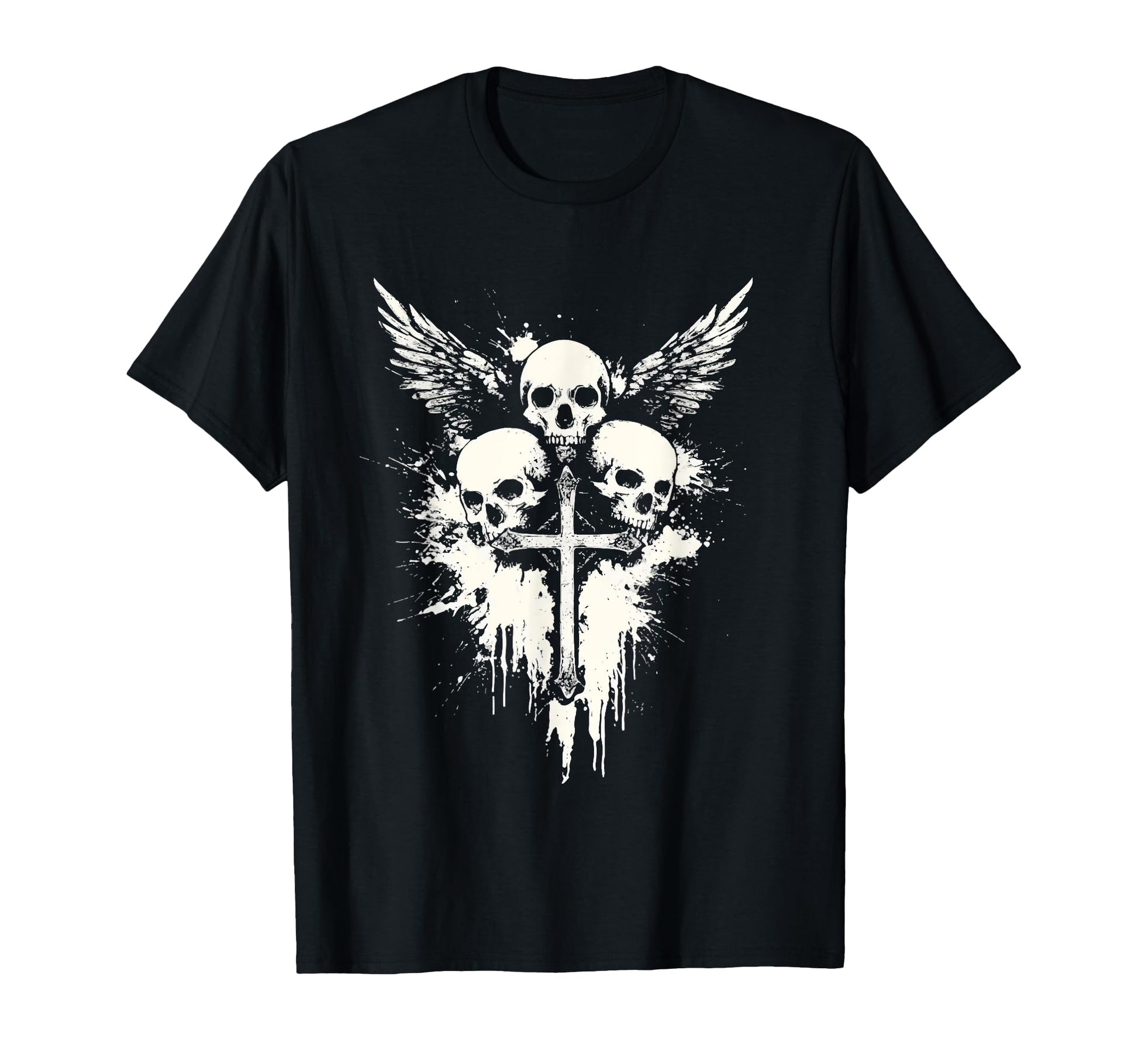 Skull Cross Goth Gothic Emo Alt T-Shirt - Streetwear Style for Adults - T-Shirt, Sweatshirt, Hoodie