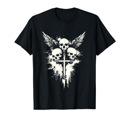 Skull Cross Goth Gothic Emo Alt T-Shirt - Streetwear Style for Adults - T-Shirt, Sweatshirt, Hoodie
