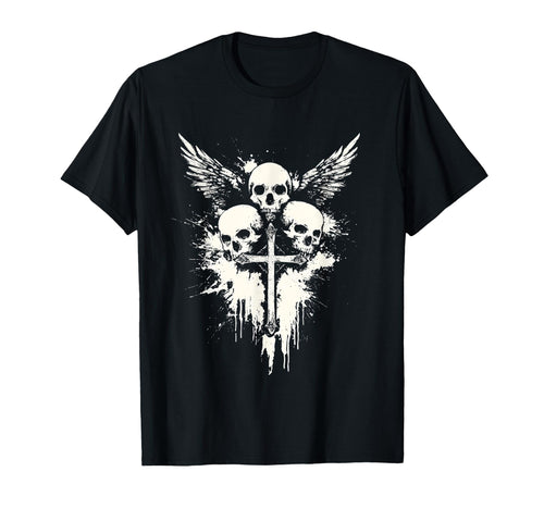 Skull Cross Goth Gothic Emo Alt T-Shirt - Streetwear Style for Adults - T-Shirt, Sweatshirt, Hoodie