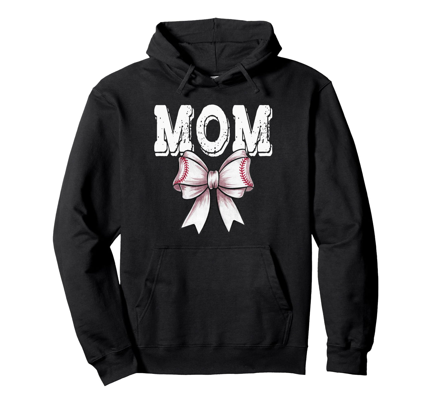 Coquette Baseball Bow Mom Sister Hoodie - Aesthetic Graphic Men Women - T-Shirt, Sweatshirt, Hoodie