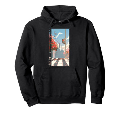 Korean Anime Vibes Vaporwave K Pop Hoodie - Graphic Print Men Women - T-Shirt, Sweatshirt, Hoodie