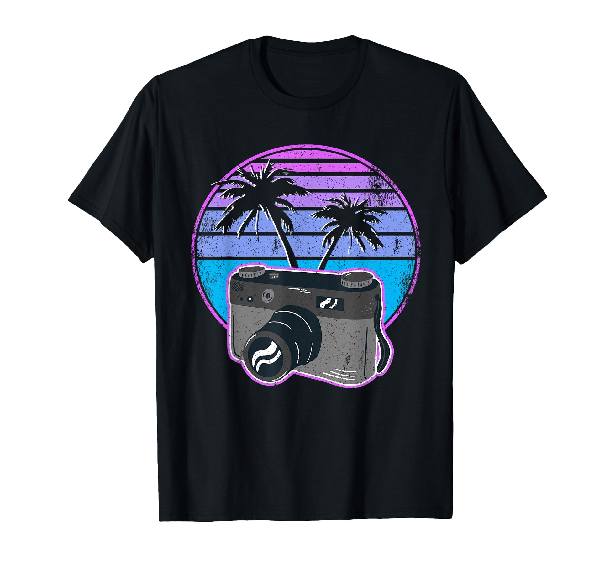 Photographer Vaporwave Camera T-Shirt - Fun Novelty Design Unisex - T-Shirt, Sweatshirt, Hoodie