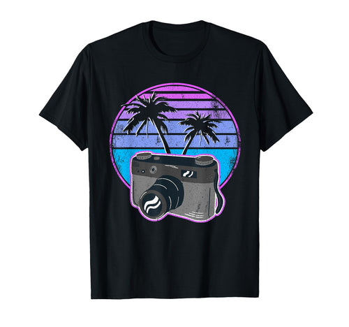Photographer Vaporwave Camera T-Shirt - Fun Novelty Design Unisex - T-Shirt, Sweatshirt, Hoodie