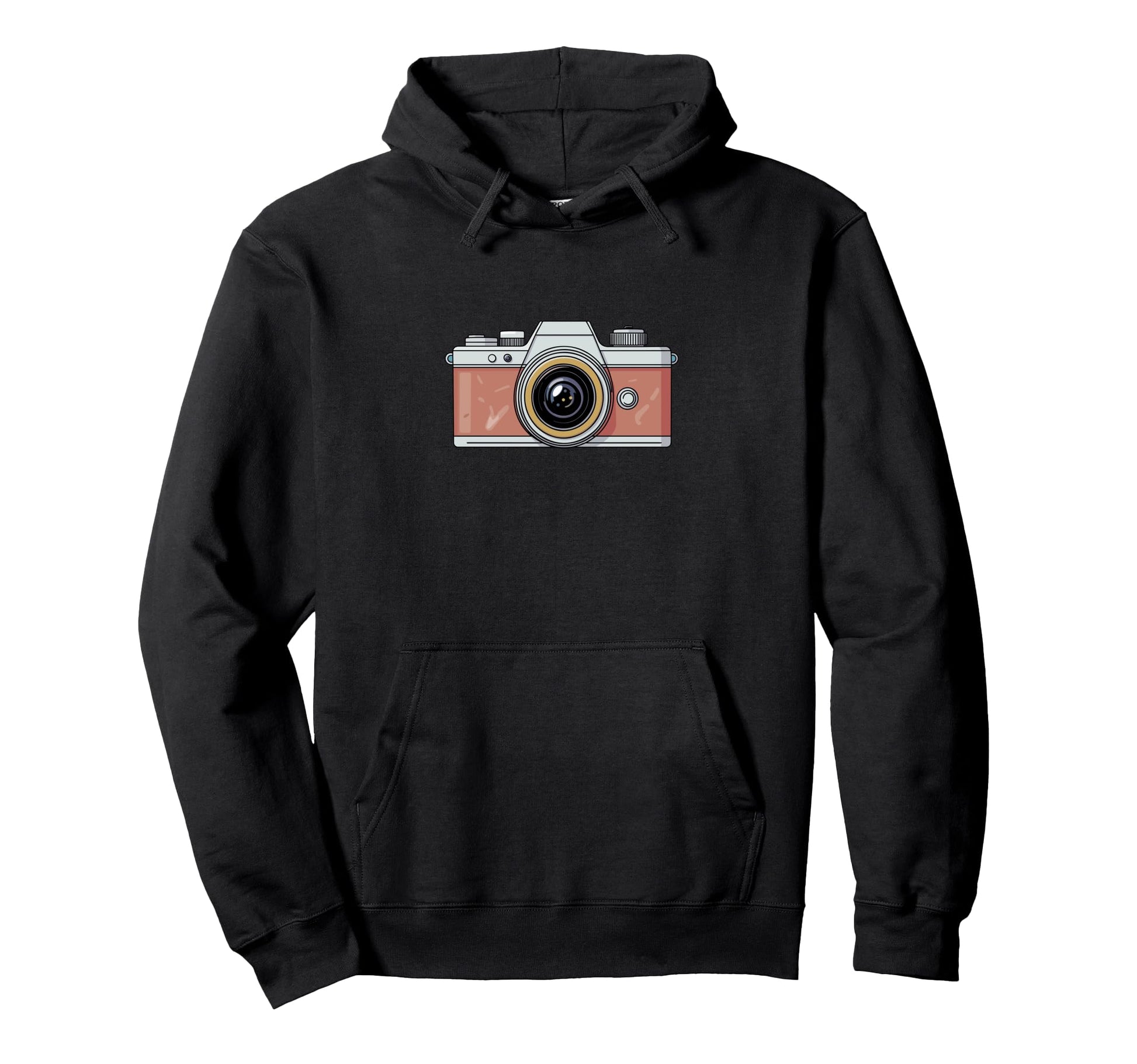 Photographer Camera Illustration Hoodie - Novelty Apparel Men Women - T-Shirt, Sweatshirt, Hoodie