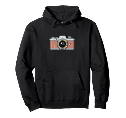 Photographer Camera Illustration Hoodie - Novelty Apparel Men Women - T-Shirt, Sweatshirt, Hoodie