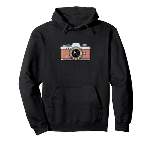 Photographer Camera Illustration Hoodie - Novelty Apparel Men Women - T-Shirt, Sweatshirt, Hoodie