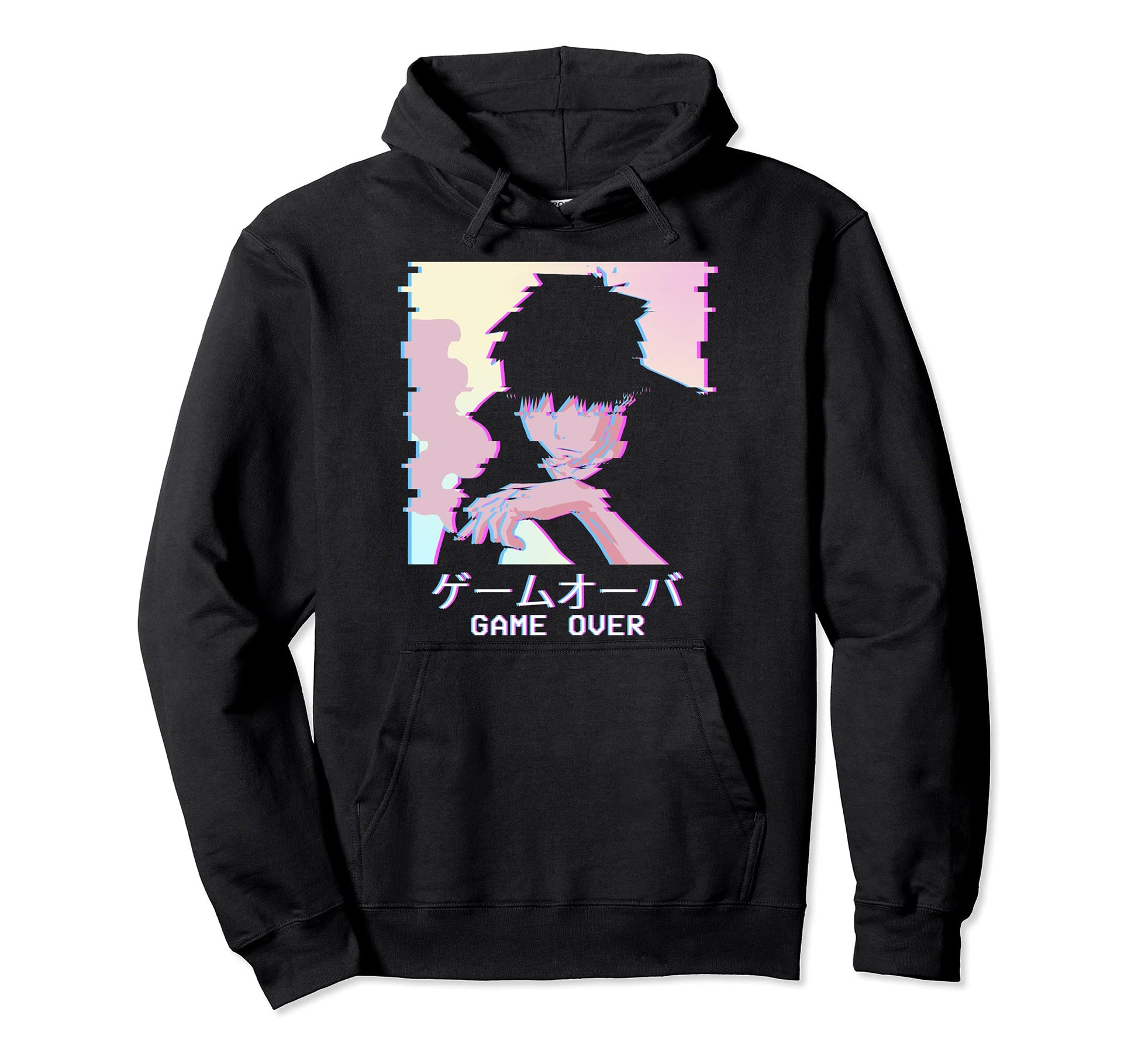 Vaporwave Aesthetic Sad Anime Hoodie - Casual Everyday Wear for Adults - T-Shirt, Sweatshirt, Hoodie