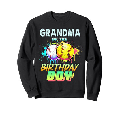 Grandma Birthday Baseball Sweatshirt - Minimalist Print for Adults - T-Shirt, Sweatshirt, Hoodie