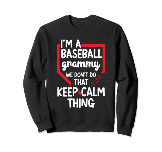 Im Baseball Grammy Grandma Grammy Sweatshirt - Graphic Print Unisex - T-Shirt, Sweatshirt, Hoodie