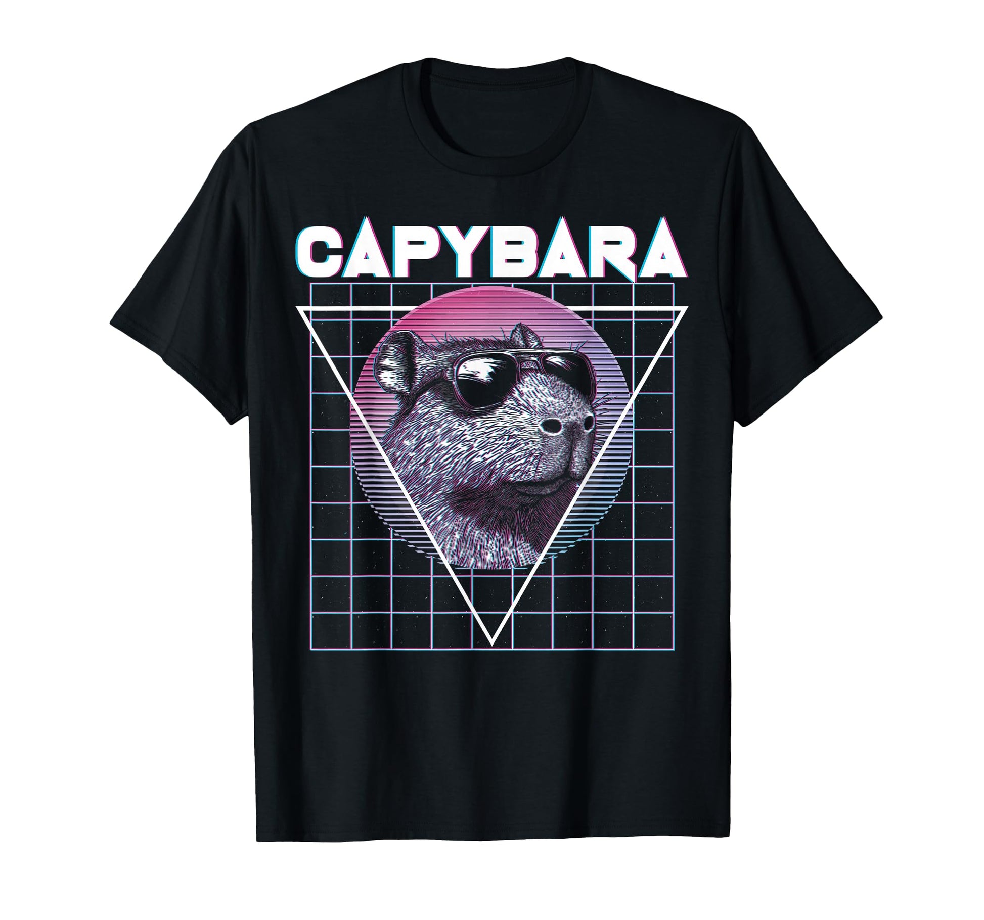 Capybara Capibara Sunglasses T-Shirt - Minimalist Print for Adults - T-Shirt, Sweatshirt, Hoodie
