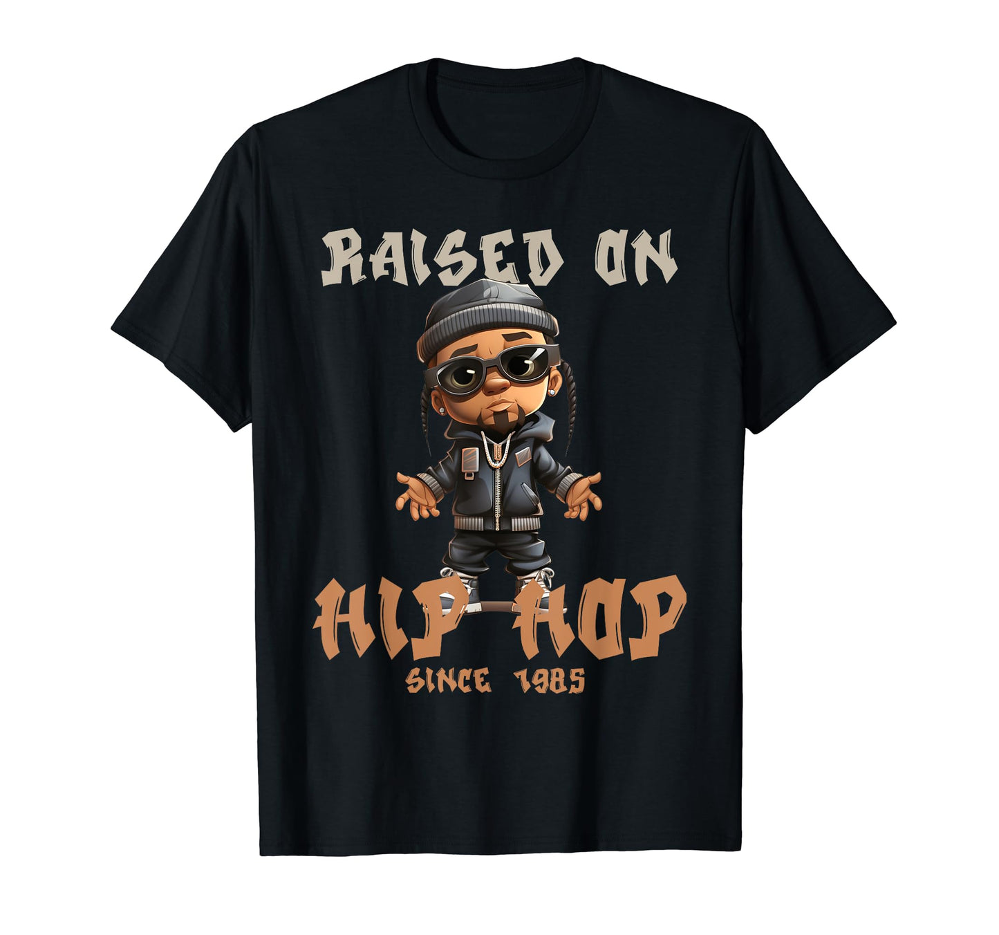 Raised Hip Hop Music Old School Rapper T-Shirt - Novelty Apparel Men Women - T-Shirt, Sweatshirt, Hoodie