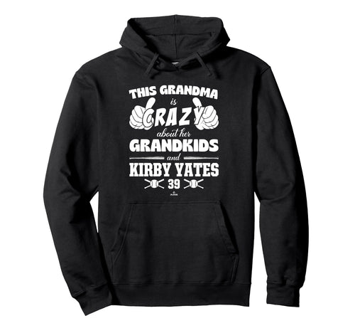 Grandma Crazy Kirby Yates Texas Hoodie - Minimalist Print for Adults - T-Shirt, Sweatshirt, Hoodie