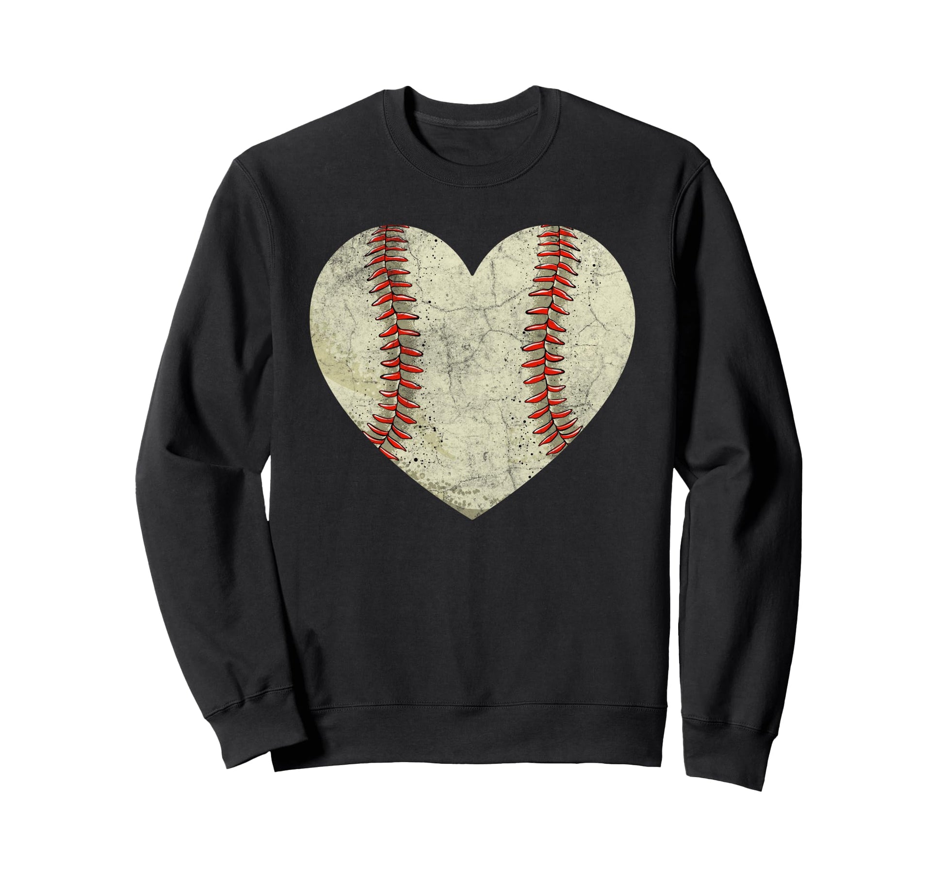 Baseball Heart Mom Dad Sports Sweatshirt - Novelty Apparel for Adults - T-Shirt, Sweatshirt, Hoodie