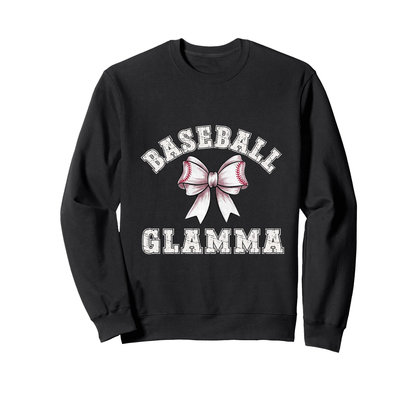 Coquette Baseball Glamma Bow Game Sweatshirt - Unique Graphic for Adults - T-Shirt, Sweatshirt, Hoodie